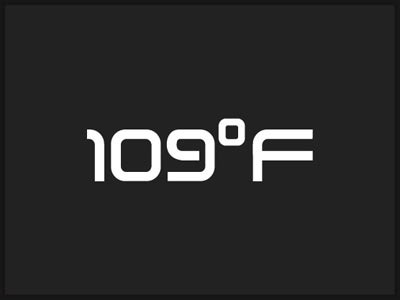109°F